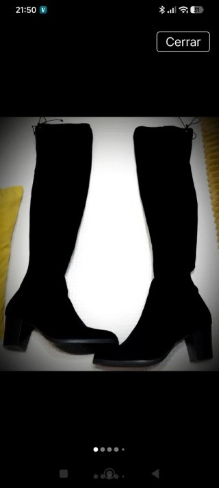 Botas Altas Negras por Encima de la Rodilla