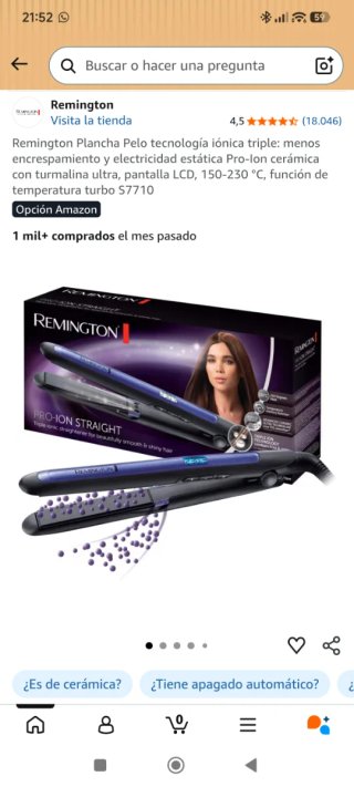 Plancha de Pelo Remington Pro-Ion NUEVA