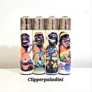 Set di 4 accendini Clipper