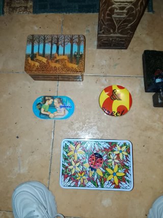 Set de 4 Cajas Metálicas Decorativas