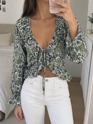 Blusa Zara Estampada