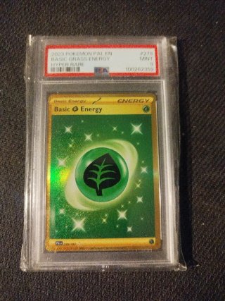 Carta Pokémon Basic Grass Energy PSA 9