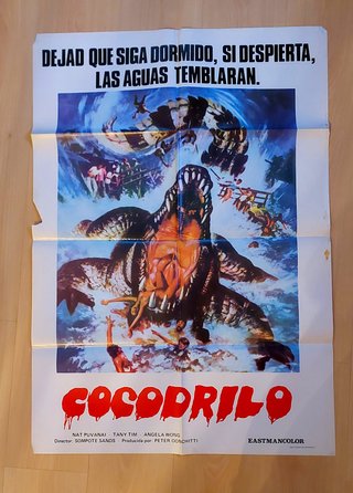 Cartel Original Película Cocodrilo (1981)
