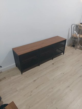 Mueble de TV Industrial Madera y Metal
