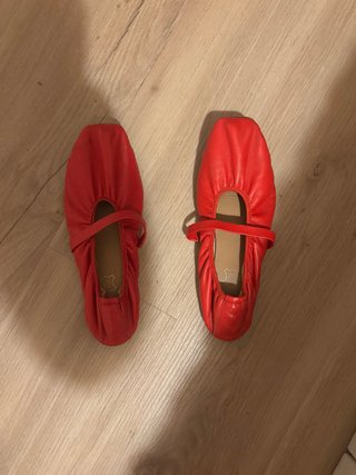Bailarinas de Piel Rojas Talla 41