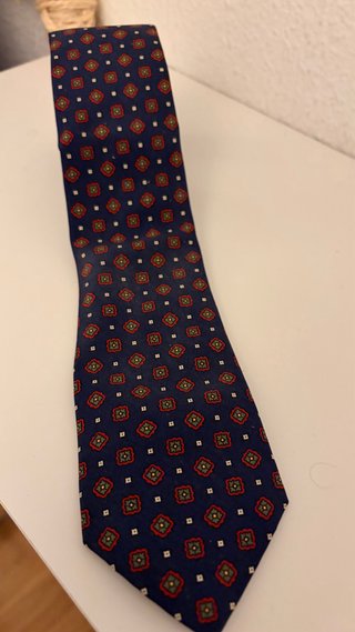 Corbata Scalpers Azul, diseño vintage.