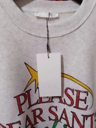 Sudadera Navideña Zara Talla M grande da talla