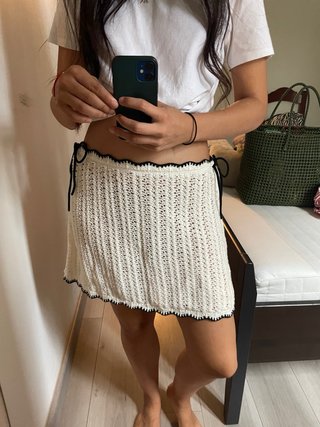 Falda de punto para playa
