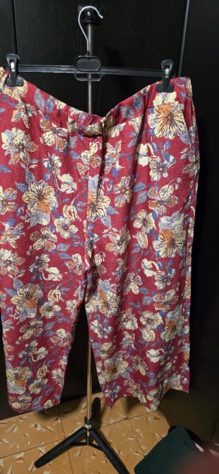 Pantalón Fluido Estampado Floral Talla 5XL