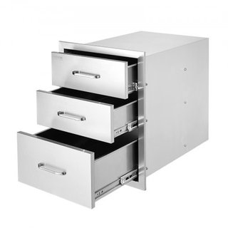 Cajones de BBQ de acero inoxidable de acceso tripl