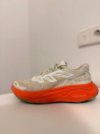 Zapatillas Salomon Running Beige y Naranja