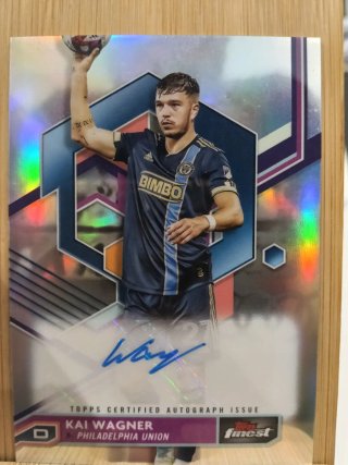 Cromo Autografiado Kai Wagner Topps Finest 2023