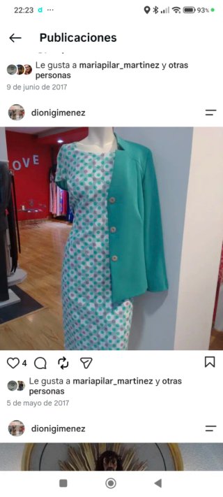 Vestido y Chaqueta Conjunto