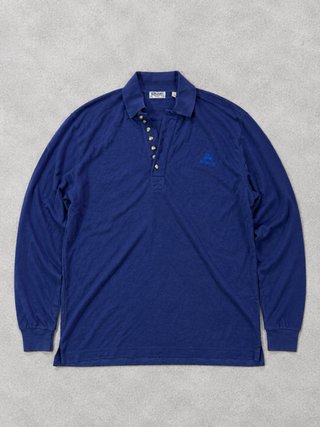 Polo manga larga Burberry London azul