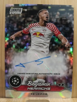 Cromo Autografiado Benjamin Henrichs Topps Chrome