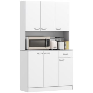 Aparador Cocina Moderna con Cajón y Armarios, Made