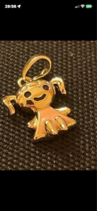 Dije de Niña en Oro Laminado 14k