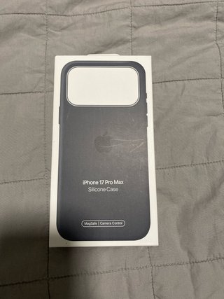 Funda Apple iPhone 17 Pro Max Silicona Negra