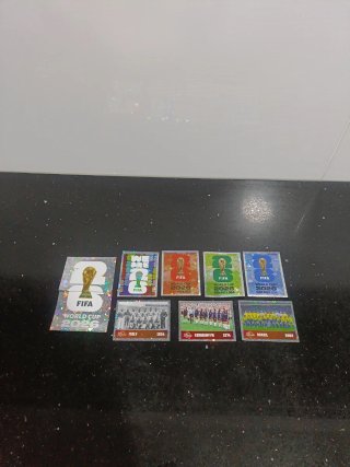 9 cromos FWC 1-2-4-6-7-8-9-13-16, mundial26,fwc