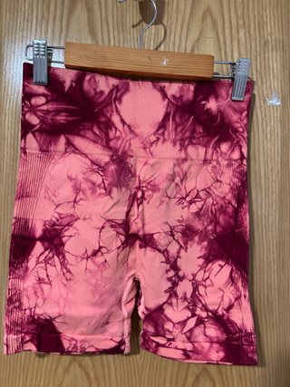 Mallas deportivas cortas tie-dye