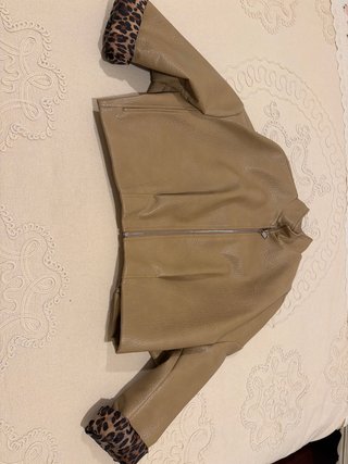 Cazadora Ecopiel Beige