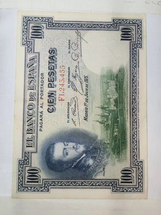 BILLETE 100 PESETAS 1925
