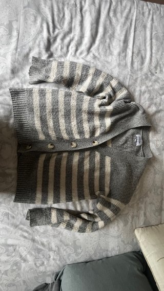 Chaqueta Gris de Rayas