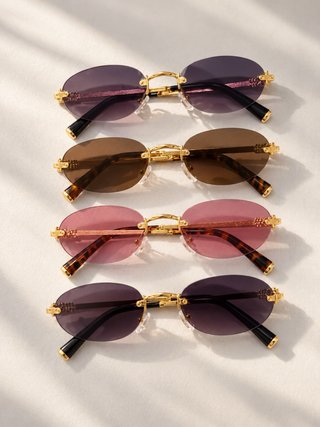 Set de 4 Gafas de Sol Estilo Vintage