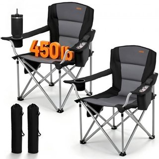 Oversized Camping Sillas, uso intensivo Support, p