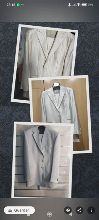 Traje de caballero beige