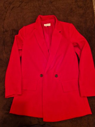 Chaqueta de vestir roja
