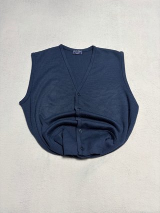 Chaleco de punto Vintage Dressing azul