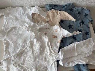 Lote 8 prendas bebé talla 1-3 meses