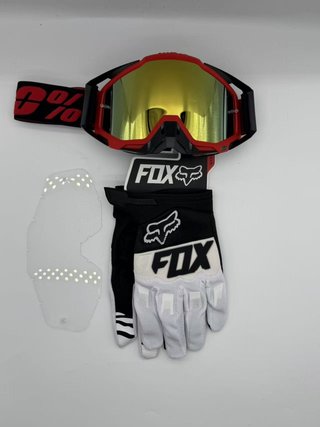 Gafas 100% y Guantes Fox Nuevos 37