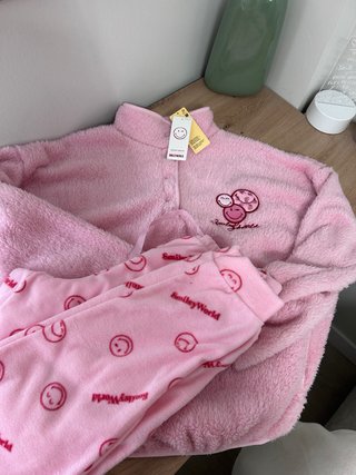 Pijama Polar SmileyWorld Rosa