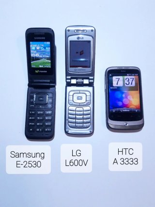 Lote de 3 Móviles: Samsung, LG y HTC