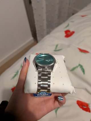 Reloj Casio Plateado y Turquesa Sin estrenar