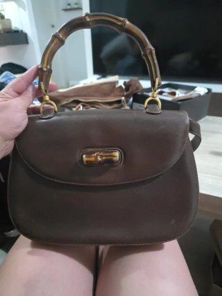 Bolso Gucci Vintage de Piel Marrón