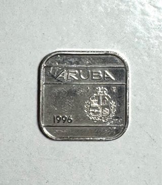 Moneda 50 Cents Aruba 1996