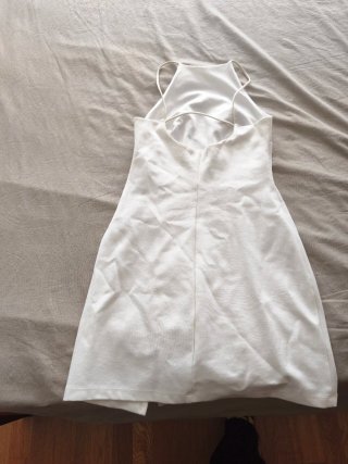 Vestido corto blanco