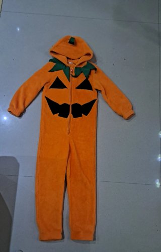 Disfraz de Calabaza para Halloween 5 años