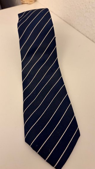 Corbata Azul con Rayas