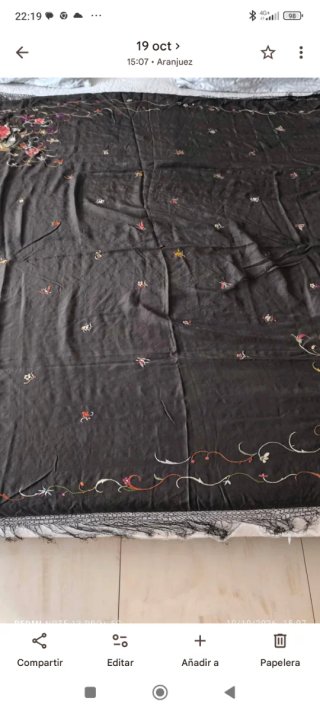Mantón Isabelino Ala de Mosca