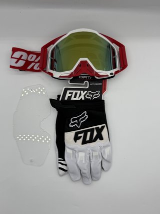 Gafas 100% y Guantes Fox Nuevos 38