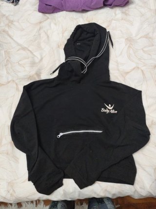 Sudadera Negra Body Alive Talla S