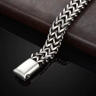 Pulsera Trenzada de Acero Inoxidable
