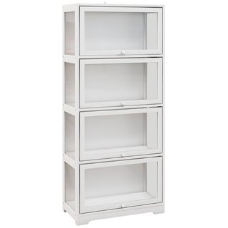 Vitrina expositor de MDF y acrílico con 4 estantes