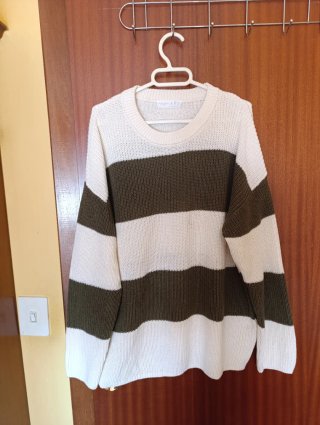 Jersey de rayas blanco y verde
