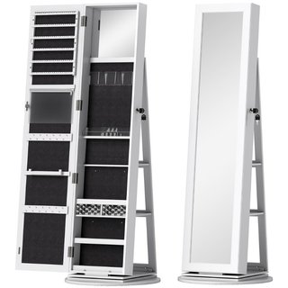 Espejo Joyas Giratorio 360° Estantes Chiave 55x161