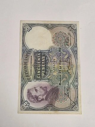 BILLETE 50 PESETAS 1931